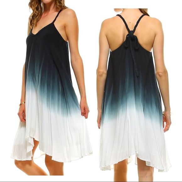 Lori + Mari Dresses & Skirts - Braided Strap Ombre Dress